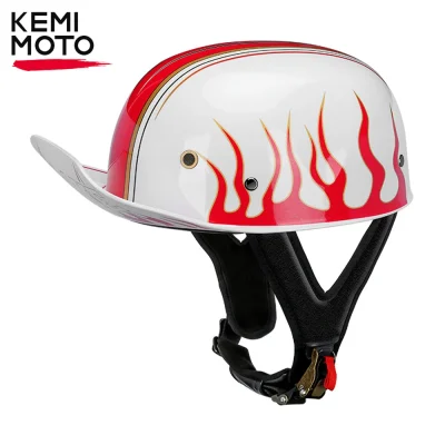 Vintage Motorcycle Half Helmets Retro Racing Riding Helmet Motorbike Half Face Helmets Biker Motorbike Moto Scooter Helmet Casco